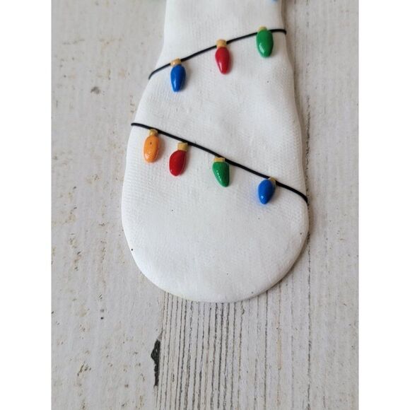 Snowman string lights scarf hat ornament Xmas decor - Picture 6 of 8